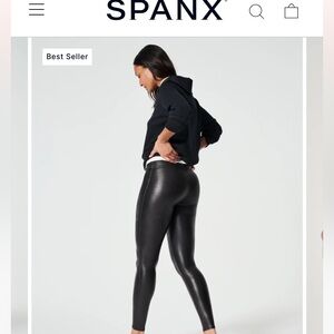 Spanx Faux-leather legging
